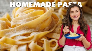 Easy Homemade Pasta Recipe  A StepbyStep Guide [upl. by Jamnes152]