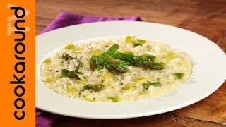 Risotto con gli asparagi  Tutorial ricetta semplice [upl. by Jehovah]