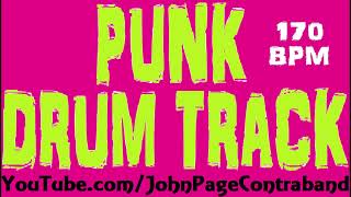 Punk Rock Drum Track 170 bpm FREE Drums Only [upl. by Ag]