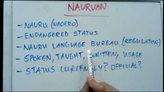 Lets learn Nauruan  Introduction [upl. by Gomez]