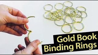 Gold Looseleaf Book Binder Rings  Binding101 [upl. by Rieger513]