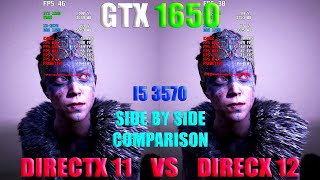 GTX 1650  I5 3570  Hellblade Senuas Sacrifice  DirectX 11 vs DirectX12  1080p  Gameplay Test [upl. by Letsirc]