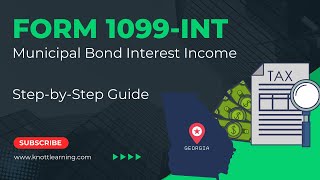 IRS Form 1099INT and Municipal Bond Interest Income  StepbyStep Reporting on Form 1040 [upl. by Sakiv]