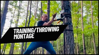 Training Montage  Blade Throwing Wing Chun Dummy amp Leather Sap Drills [upl. by Trutko122]