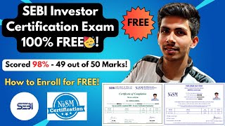 SEBI Investor Certification Examination by NISM How to enroll for FREE amp syllabus✅👍nismexam sebi [upl. by Voltmer]