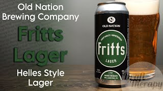 Old Nation Brewing Company  Fritts Lager Helles Style Lager [upl. by Enylrac]