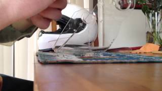 Installing a Pinlock insert onto a Schuberth S2 face shield [upl. by Haim]