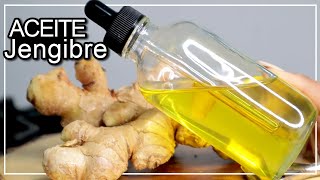 Como Hacer Aceite de Gengibre  Crecimiento de Cabello [upl. by Ayotol]