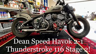 2022 IndianMotorcycle Chief 116 DeanSpeedCustoms Havok 21  Stage 2 Cams amp Tune [upl. by Valer412]