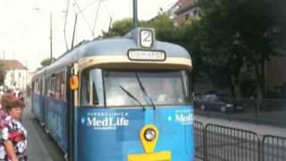 Trams in Timisoara  Romania Aug 2009 [upl. by Aubin409]