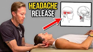 How to Relieve Headache Pain Suboccipital Mobilization [upl. by Reube]