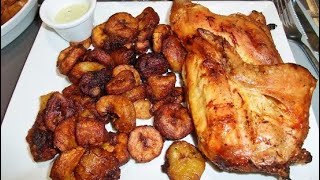 Délice africain poulet rôtis et plantain frit un duo qui va vous faire saliver [upl. by Ijuy]