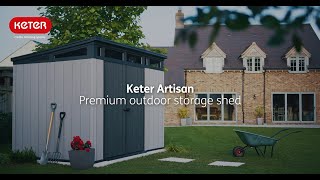 How To Build Keter Artisan 9x7 Shed  Step by Step Assembly Video [upl. by Intruok]