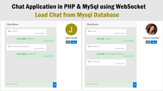 Chat Application in PHP amp MySql using WebSocket  Load Chat from Mysql Database [upl. by Giacobo475]