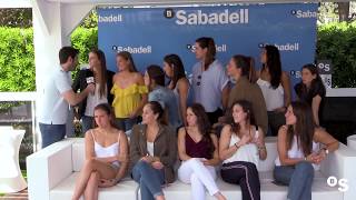 Equipo waterpolo femenino CN Sabadell en el Barcelona Open Banc Sabadell BANCO SABADELL [upl. by Lesak]