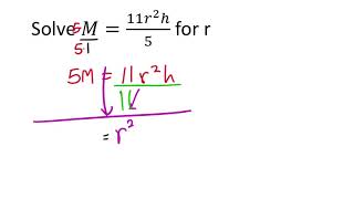 Literal Equations and Exponents an Example [upl. by Ylenaj228]