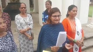 goenchonews  Adv Pratima Coutinho Speaks on complaint Registered in Police station [upl. by Inatirb839]