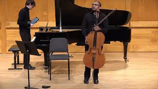 Sameer Apte cello and Owen Dodds piano perform quotLatifquot Kian Ravaei  Stony Brook University [upl. by Jessy315]