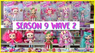 Shopkins Season 9 Wild Style Wave 2 Shoppies Peppa mint Valentina Hearts Pippa melon Candy Sweets [upl. by Herates279]