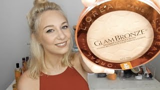 LOREAL GLAM BRONZE 01 LIGHT tryon amp mini review [upl. by Oribelle790]