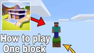 How to play one block in Craft world  master block 3d [upl. by Novyak]