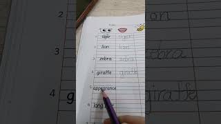 Grade 2 Monolingual page 8 Of Notebook Vocabulary  Teacher Mina [upl. by Weatherby]