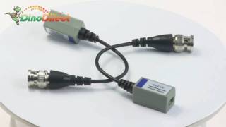 Twisted Pair CCTV BNC Single Channel Passive Video Balun VT213C [upl. by Bordie594]