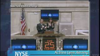 25 June 2009 NYSE Opening Bell Lynn Herring [upl. by Claudio]