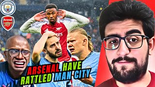 ARSENAL HAVE RATTLED MANCHESTER CITY PLAYERS amp FANS BERNARDO SILVA IS A RAT STYLE OF PLAY HYPE [upl. by Enitsud392]