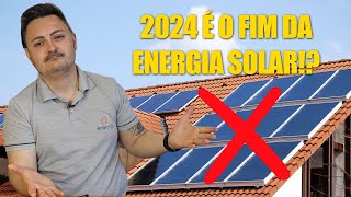 2024 é o FIM da ENERGIA SOLAR [upl. by Nylzaj]