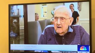 Churchill Place Memory Care Resident Celebrates 101st Birthday with Nod to Olympics  WMAQ NBC 5 [upl. by Nick136]