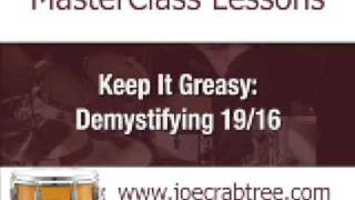 Drum Lesson  Keep It Greasy Demystifying odd time signatures Lesson 10 from joecrabtreecom [upl. by Elyk]