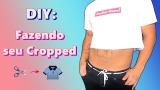 DIY Cropped Masculino  MEGA SIMPLES [upl. by Adnilreh220]