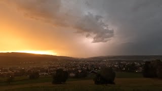 24 August 2023  Gewitter Schälchlihoger Urdorf  1849  2230 Uhr  Version NNW [upl. by Hubert754]