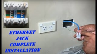 How To Add a Network Jack To a wall Using Cat6 Cable [upl. by Trumaine537]