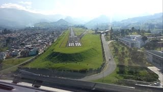 Most Difficult Landing in Colombia  Cockpit View HD 1080p [upl. by Wiles984]