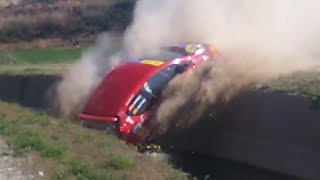 Rally Pla dUrgell 2016  BIG CRASH  Peugeot 107 [upl. by Lihas]