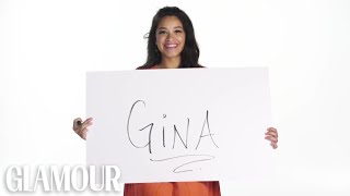 Things We Learned About Jane the Virgin Star Gina Rodriguez at Her Glamour Cover Shoot [upl. by Annohsat793]