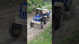 new tractor swaraj 735 test with load trolley [upl. by Jacquie]