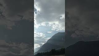 Cloud formation over Gilgit City gilgit nature clouds travel gilgitbaltistantourism [upl. by Yensehc979]