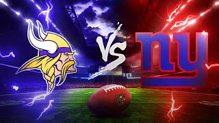 Minnesota Vikings vs New York Giants Live Play by Play and Reaction [upl. by Eilagam]