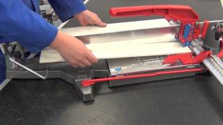 Cutting strip tiles and skirting boards with manual tile cutter [upl. by Desta]