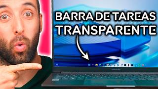 Cómo hacer la Barra de Tareas Transparente Windows 11 [upl. by Razaile]