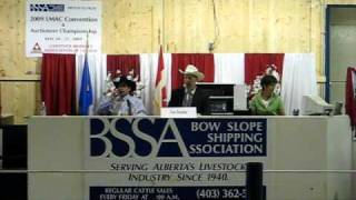 Tim Dowler  2009 Canadian Livestock Auction Championship4th [upl. by Baler]