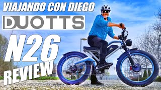 DUOTTS N26  POWER Ebike REVIEW  VIAJANDO CON DIEGO [upl. by Ximena883]