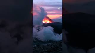 Volcano eruption 🌋 🌋shortvideo dance poemactivity school science experiment [upl. by Suckram]