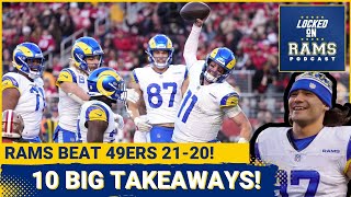 10 Takeaways From Rams Win Over 49ers Resign Wentz Puka Sets Record Lions Dream Matchup amp More [upl. by Eissen750]