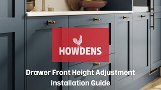 Drawer Front Height Adjustment Guide [upl. by Sonni]