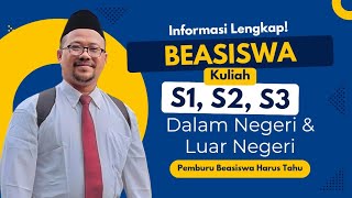 Cara Mendapatkan Beasiswa Kuliah di Dalam Negeri dan Luar Negeri [upl. by Iroak]