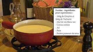 Recette de la vraie Fondue Fribourgeoise MoitiéMoitié [upl. by Andre141]